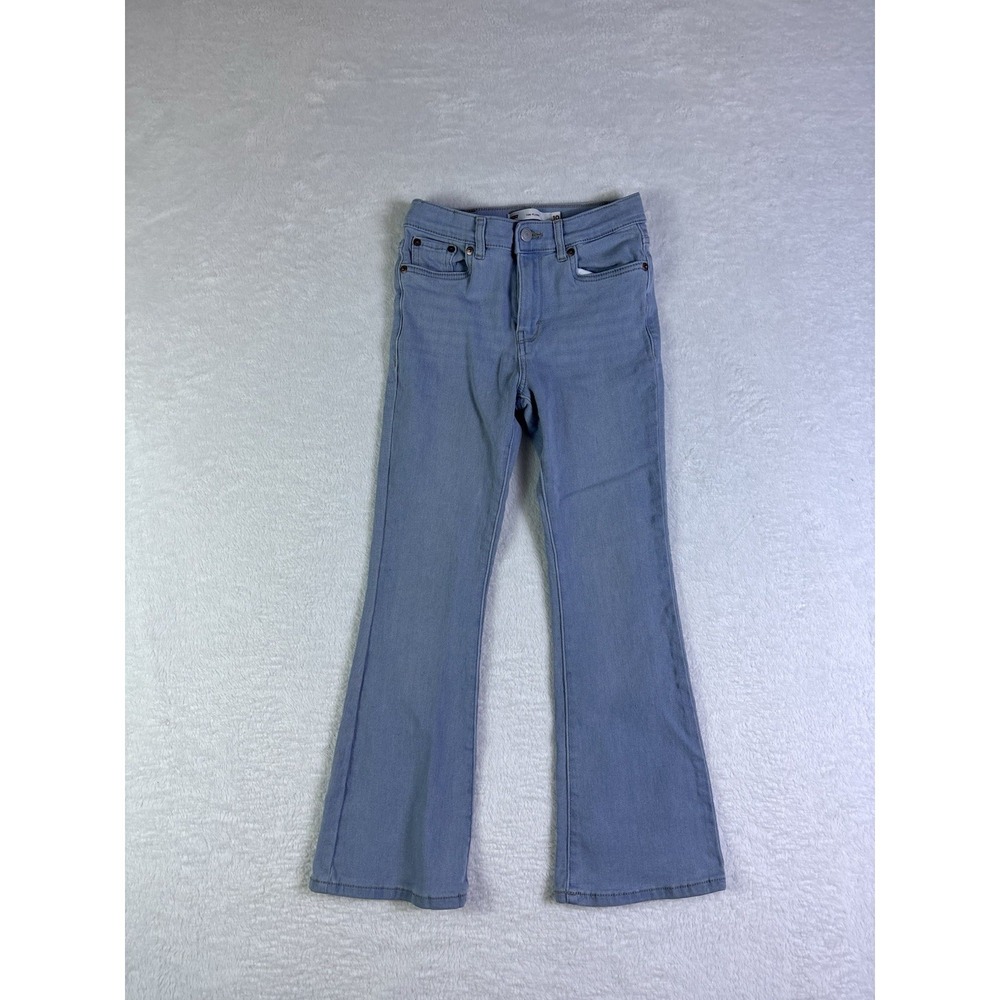 Levi's 726 Flare Girls Light Blue Cotton Denim Jeans Size 10